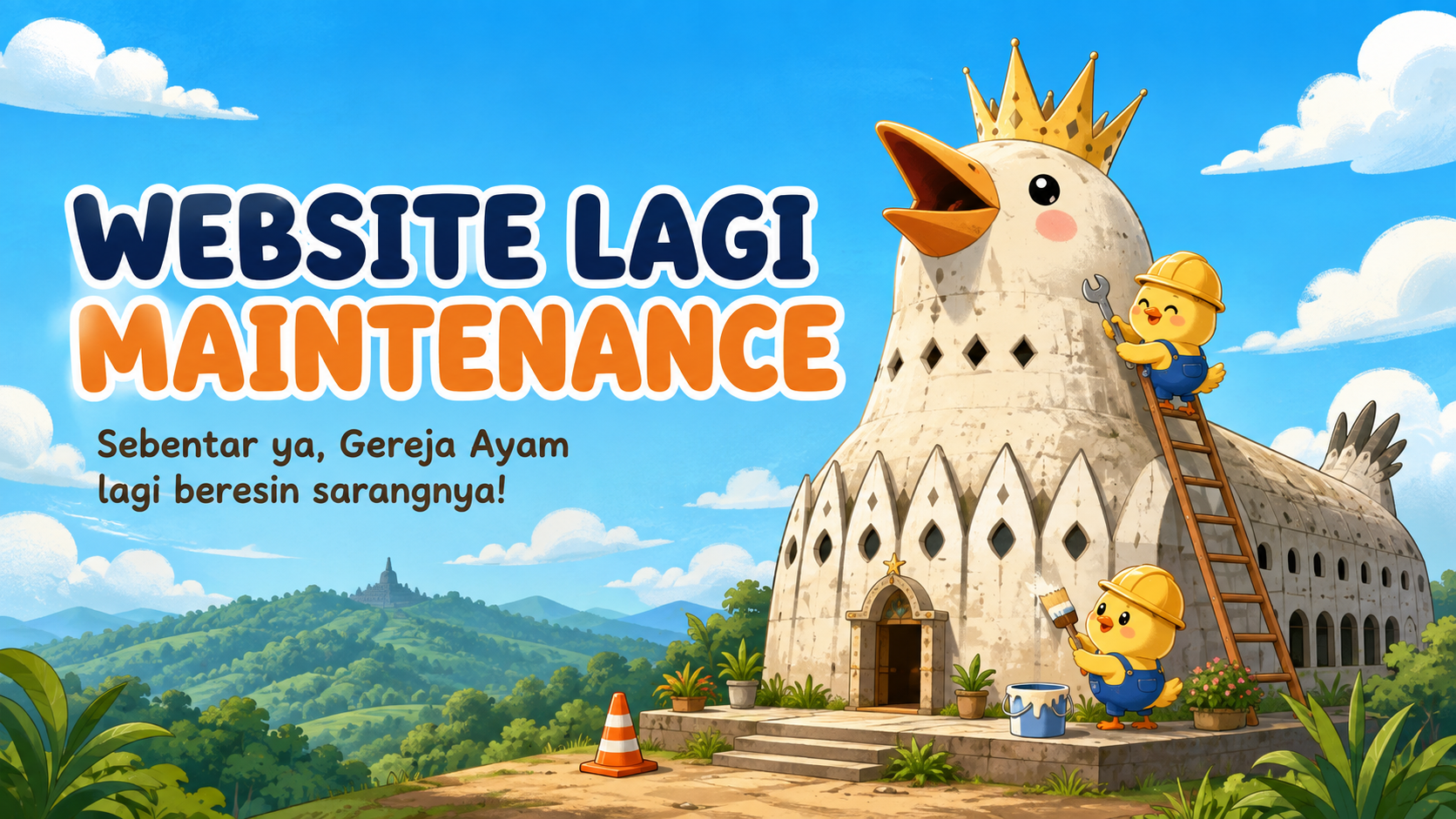 Website Bukit Rhema lagi maintenance